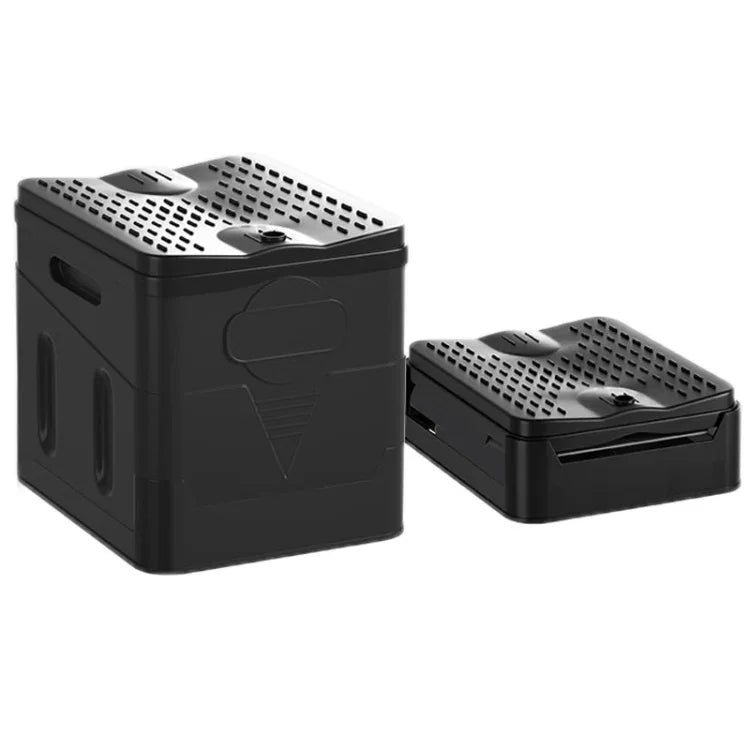 Auto Klappbare tragbare Toilette Outdoor Notfall Mobile Toilette, Dunkelgrau, Armeegrün, Reines Schwarz
