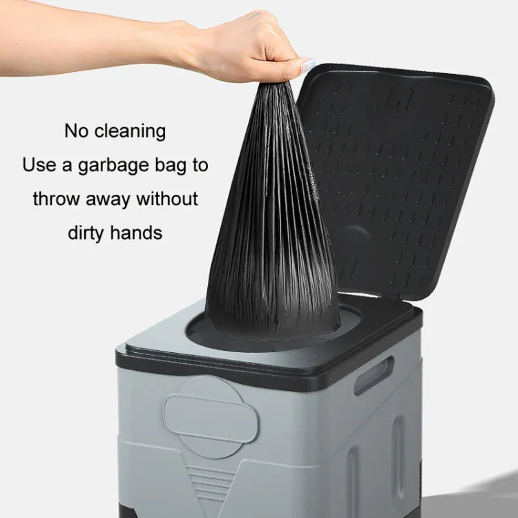 Auto Klappbare tragbare Toilette Outdoor Notfall Mobile Toilette, Dunkelgrau, Armeegrün, Reines Schwarz