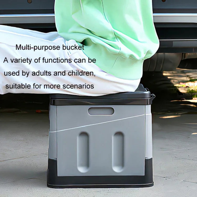 Auto Klappbare tragbare Toilette Outdoor Notfall Mobile Toilette, Dunkelgrau, Armeegrün, Reines Schwarz