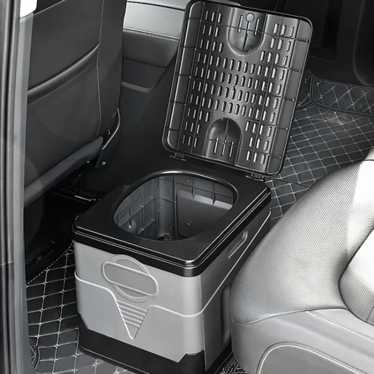 Auto Klappbare tragbare Toilette Outdoor Notfall Mobile Toilette, Dunkelgrau, Armeegrün, Reines Schwarz