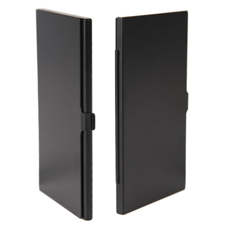1SD+ 8TF Aluminium Micro SD Kartenhalter Pin Aufbewahrungsbox 9 Steckplätze für SD/ SIM/TF Speicherkarte, Schwarz, Silber