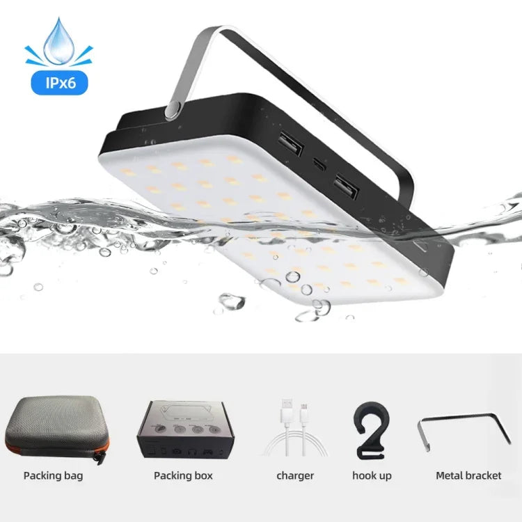 Outdoor Camping LED-Leuchte, wasserdicht, USB wiederaufladbar, YL205