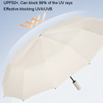 60 Knochen Sunny Rain Dual-Use Automatischer Regenschirm Winddicht Verstärkter Sonnenschirm UV-Sonnenschirm, 60 Streben
