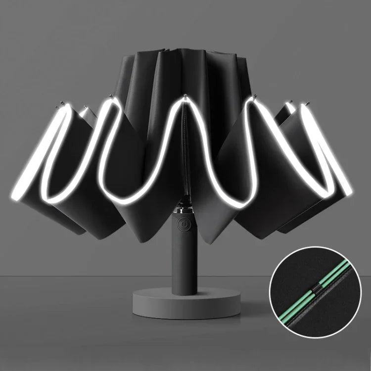 20 Knochen umgekehrtes Doppelknochen Automatischer Faltregenschirm Sonnenschirm Regenschirm