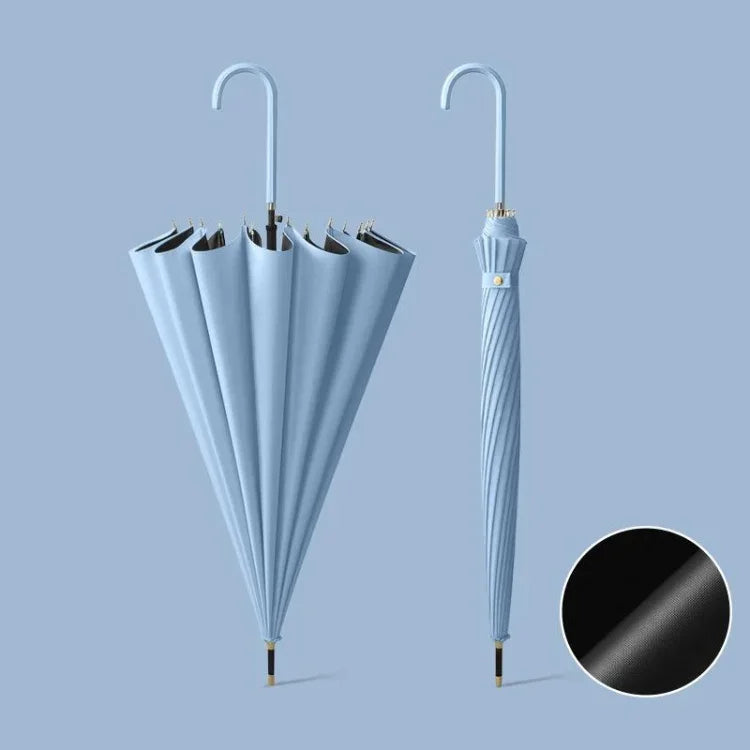 16-fach automatischer Stockschirm für Sonne und Regen, mit wasserdichter Hülle Beige, mit wasserdichter Hülle Schwarz, mit wasserdichter Hülle Lila, mit wasserdichter Hülle Grün, mit wasserdichter Hülle Weiß, mit wasserdichter Hülle Matcha