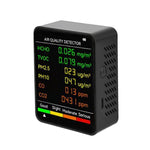 PM2.5/PM10 Luftqualitätsdetektor Innenraum Luftqualitätsmonitor, 6-in-1 Luftqualitätsdetektor Weiß, 6-in-1 Luftqualitätsdetektor Schwarz