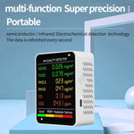 PM2.5/PM10 Luftqualitätsdetektor Innenraum Luftqualitätsmonitor, 6-in-1 Luftqualitätsdetektor Weiß, 6-in-1 Luftqualitätsdetektor Schwarz