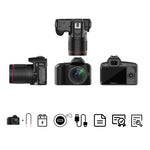 Dual-Kamera Nachtsicht 64-Millionen-Pixel HD WIFI Digitalkamera, Standard Ohne Speicherkarte, Standard+Fülllicht, Standard+Makroobjektiv, Standard+Mikrofon, Standard+Handhalterung, Standard+Licht+Objektiv+Mikrofon+Halterung