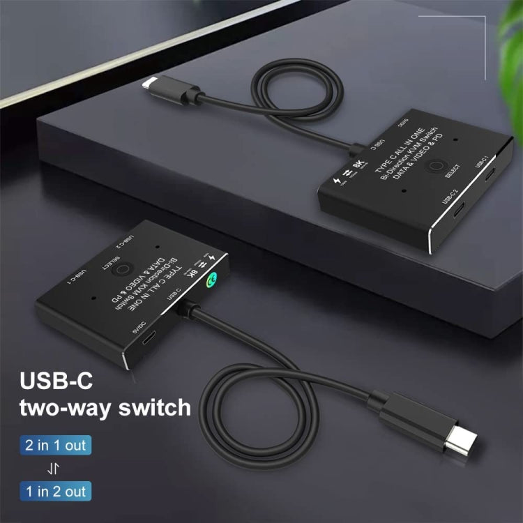 8K30 Typ-C / USB-C bidirektionaler Schalter 10Gbps HD-Splitter, KC-C201, C201 Einzelgerät