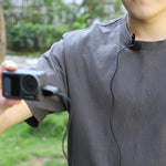 Sunnylife MC490 Halsmikrofon Bewegungs-Kameraaufnahme Weizen, für DJI Action3/2, für Insta360 ONE RS, für Insta360 ONE X2/X3/1 inch 360 Edition