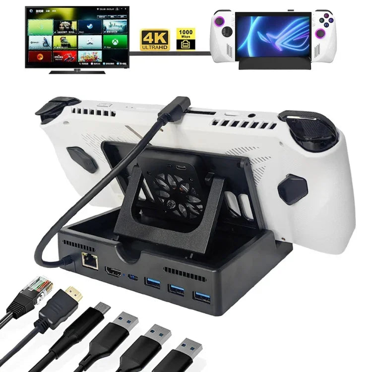 Für ROG ALLY Ladestation, multifunktionale Dockingstation, 6-in-1-Version