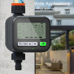 Gartenuhr Automatische Bewässerung Garten Balkon Bewässerungsgerät Intelligenter Bewässerungssystem-Controller, Schwarz