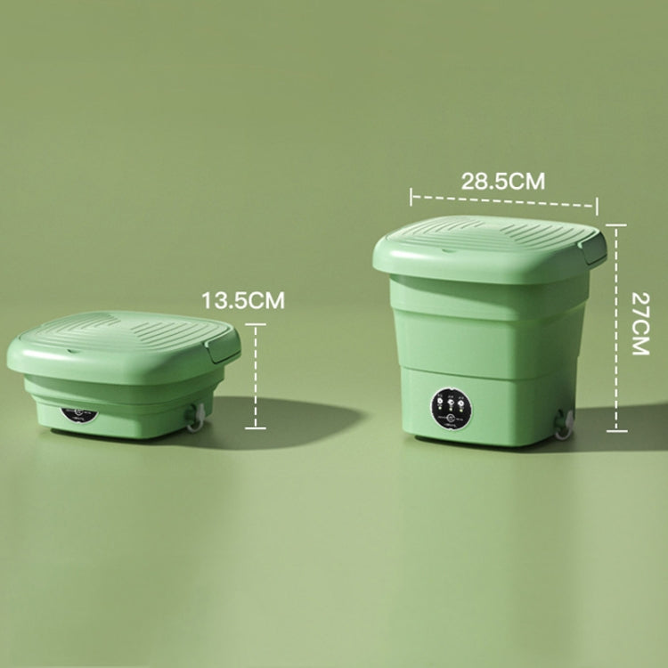 Mini Tragbare Faltbare Haushaltswaschmaschine Unterwäsche-Wäscher, Fruchtgrün, See-Blau, Fruchtgrün + Blaues Licht Antibakteriell