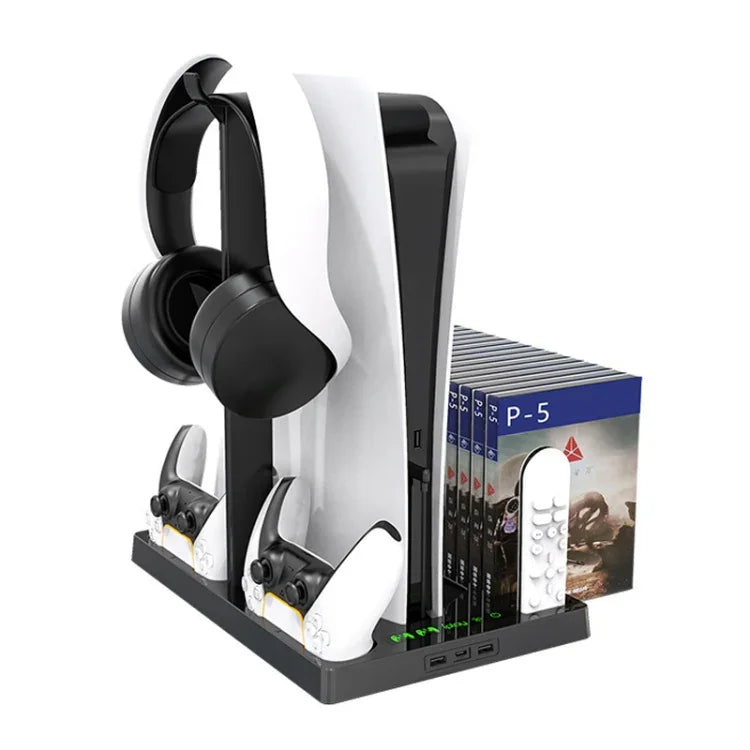 iplay Kühlfuß mit Ladefunktion und Disc-Halterung für die PS5-Spielkonsole, HBP-271