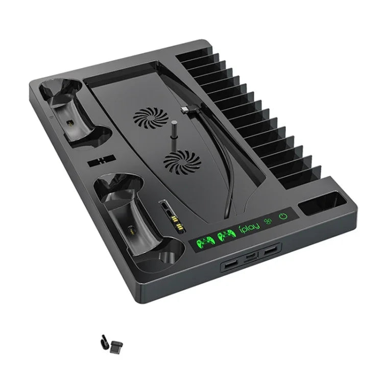 iplay Kühlfuß mit Ladefunktion und Disc-Halterung für die PS5-Spielkonsole, HBP-271