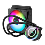 EVESKY Wasserkühler CPU-Lüfter RGB-Lüfter Flüssigkeitskühler integrierter Radiator, 120 mm bunt, 120 mm RGB, 240 mm, 360 mm