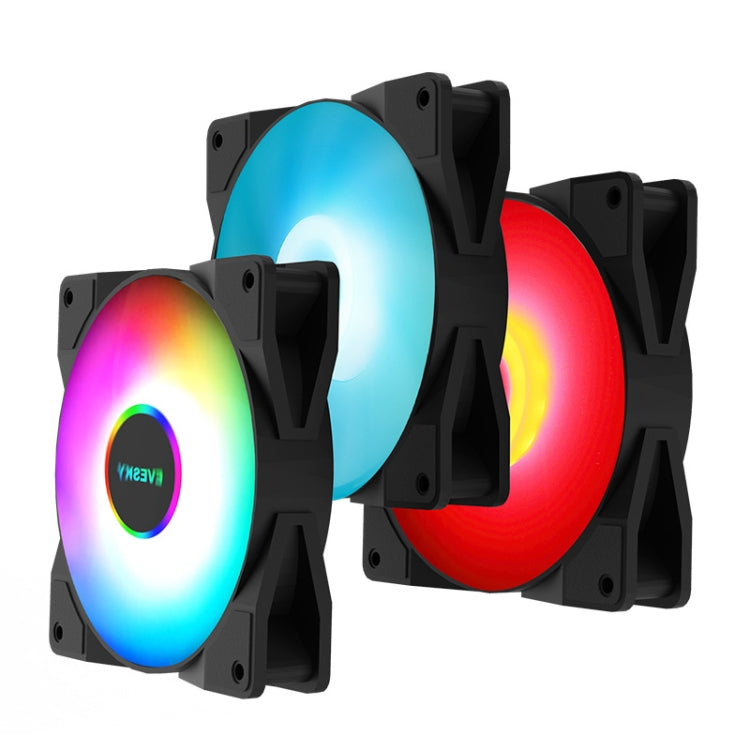 EVESKY Wasserkühler CPU-Lüfter RGB-Lüfter Flüssigkeitskühler integrierter Radiator, 120 mm bunt, 120 mm RGB, 240 mm, 360 mm