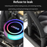 EVESKY Wasserkühler CPU-Lüfter RGB-Lüfter Flüssigkeitskühler integrierter Radiator, 120 mm bunt, 120 mm RGB, 240 mm, 360 mm