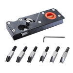 Holzbearbeitungs Multi-Winkel Fasenverstellbarer Tiefen-Handhobel, Schwarzer Hobel, Roter Hobel, Schwarz + 6 Klingen, Rot + 6 Klingen