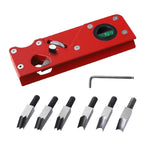 Holzbearbeitungs Multi-Winkel Fasenverstellbarer Tiefen-Handhobel, Schwarzer Hobel, Roter Hobel, Schwarz + 6 Klingen, Rot + 6 Klingen