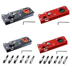 Holzbearbeitungs Multi-Winkel Fasenverstellbarer Tiefen-Handhobel, Schwarzer Hobel, Roter Hobel, Schwarz + 6 Klingen, Rot + 6 Klingen