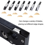 Holzbearbeitungs Multi-Winkel Fasenverstellbarer Tiefen-Handhobel, Schwarzer Hobel, Roter Hobel, Schwarz + 6 Klingen, Rot + 6 Klingen