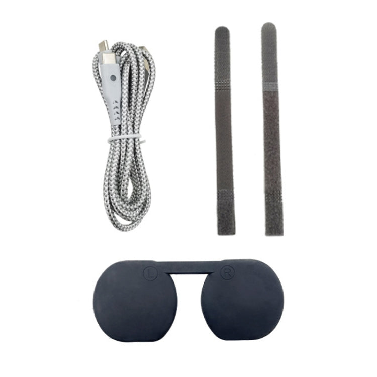 iplay für PSVR2 USB-C Ladekabel + Brillenabdeckung + Kabelbinder-Set, HBP-509
