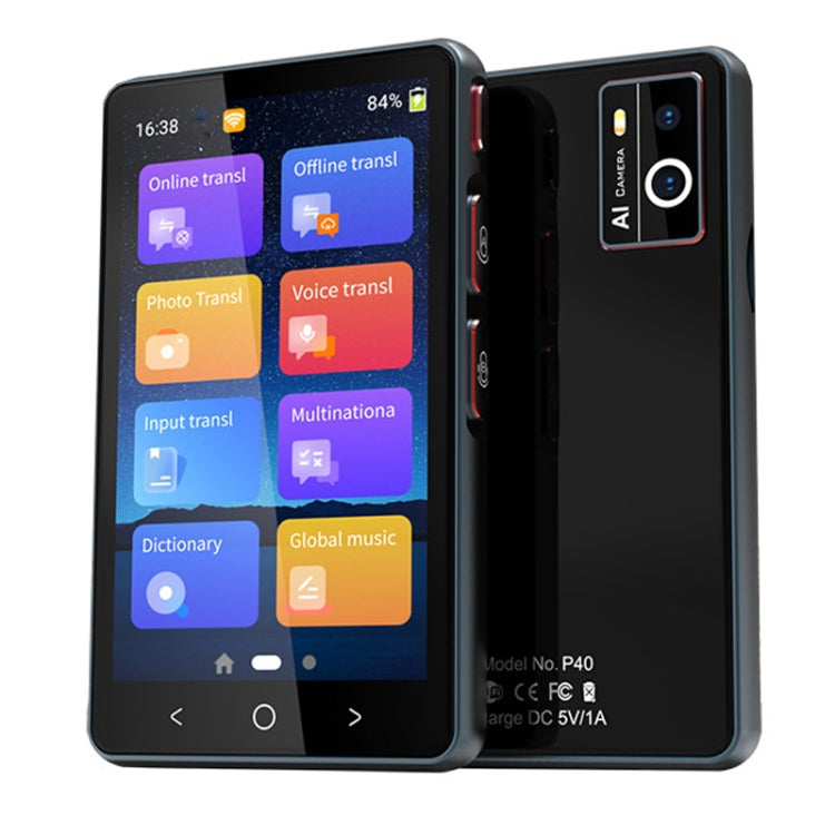 P40 Länderübergreifender Smart Translator, Simultandolmetscher, Foto-Offline-Übersetzung, Aufnahmeübersetzung, P40 (Schwarz), P40 (Weiß)