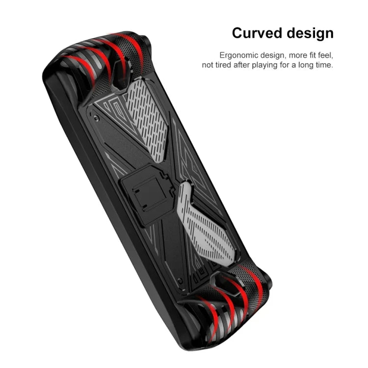 Für Asus ROG Ally Spielkonsole: Weiche TPU-Schutzhülle mit Halterung, TPU Schwarz, TPU Weiß