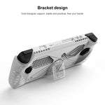 Für Asus ROG Ally Spielkonsole: Weiche TPU-Schutzhülle mit Halterung, TPU Schwarz, TPU Weiß