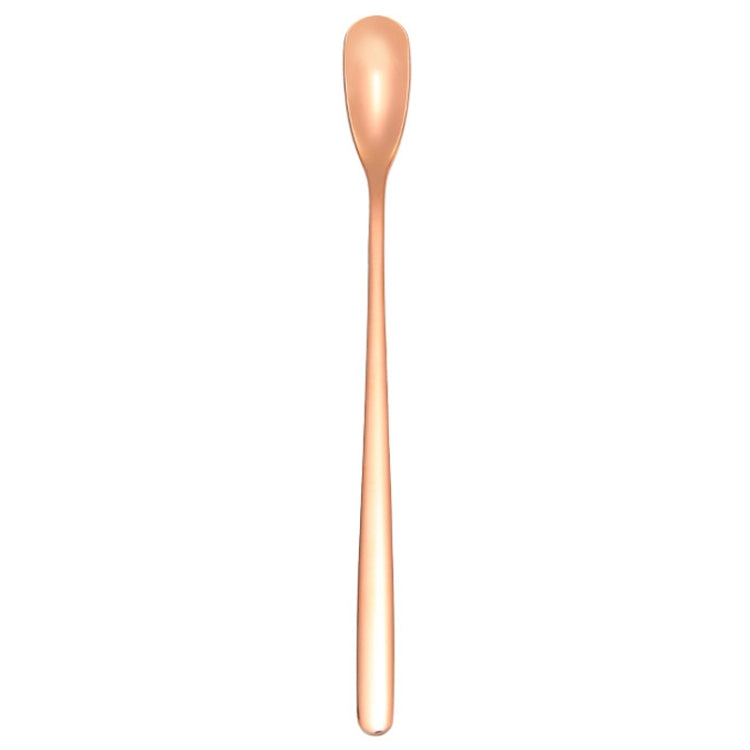 15cm 304 Edelstahl Löffel, Kaffeelöffel mit quadratischem Kopf, Rührlöffel mit langem Griff, Edelstahlfarbe, Titangold, Roségold, Titanschwarz, Blau, Lila