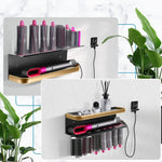 Für Dyson Airwrap Wandhalterung Ablagefach, Typ A Schwarz-Gold, Typ B Schwarz-Gold, Typ A Schwarz, Typ B Schwarz, Typ C Klappbar nach unten, Typ C Klappbar nach oben