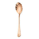 Edelstahl Wassertropfenmuschel Löffel Eiscreme Löffel Kaffeerührlöffel, Edelstahlfarbe, Gold, Roségold, Bunt, Blau, Schwarz