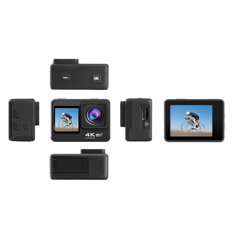 WIFI Farb-Dual-Bildschirm HD 4K Video Outdoor Wasserdichte Sportkamera, Q60AR