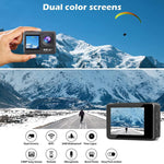 WIFI Farb-Dual-Bildschirm HD 4K Video Outdoor Wasserdichte Sportkamera, Q60AR