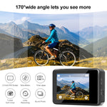 WIFI Farb-Dual-Bildschirm HD 4K Video Outdoor Wasserdichte Sportkamera, Q60AR