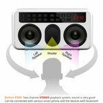 Rolton E500 Bluetooth-Lautsprecher 2.1-Kanal Integriertes Mikrofon Unterstützt FM-Radio