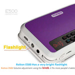 Rolton E500 Bluetooth-Lautsprecher 2.1-Kanal Integriertes Mikrofon Unterstützt FM-Radio