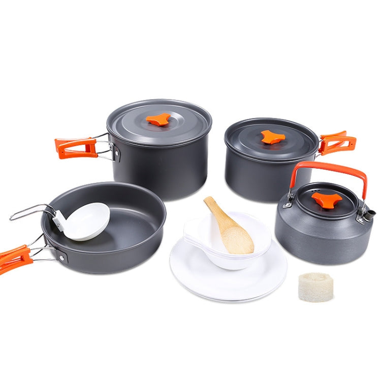 Hewolf HW-K1779 4-5 Personen Outdoor Aluminium Kocher Tragbares Camping-Set, HW-K1779