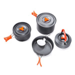 Hewolf HW-K1779 4-5 Personen Outdoor Aluminium Kocher Tragbares Camping-Set, HW-K1779
