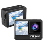 5K/30FPS WIFI HD Anti-Schütteln Fernbedienung Touch Dual-Bildschirm IP68 Wasserdichte Sportkamera, 5K, 5K Kamera + 64G Karte, 5K Kamera+128G Karte