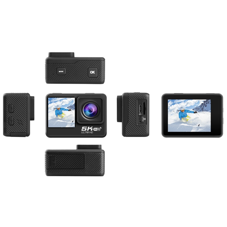 5K/30FPS WIFI HD Anti-Schütteln Fernbedienung Touch Dual-Bildschirm IP68 Wasserdichte Sportkamera, 5K, 5K Kamera + 64G Karte, 5K Kamera+128G Karte