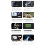 5K/30FPS WIFI HD Anti-Schütteln Fernbedienung Touch Dual-Bildschirm IP68 Wasserdichte Sportkamera, 5K, 5K Kamera + 64G Karte, 5K Kamera+128G Karte