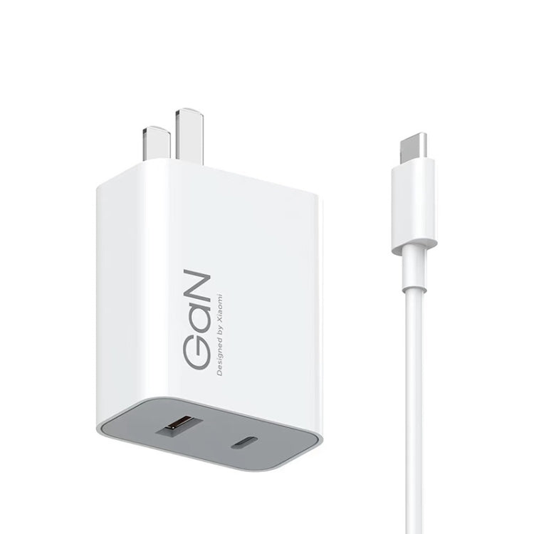 Original Xiaomi 67W GaN 1C+1A Dual Port Smart Fast Charger, US-Stecker, MDY-14