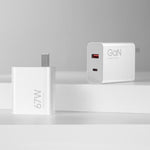 Original Xiaomi 67W GaN 1C+1A Dual Port Smart Fast Charger, US-Stecker, MDY-14