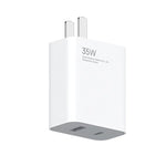 Original Xiaomi 35W USB-C+USB-A Schnellladegerät, tragbar, zwei Anschlüsse (1C+1A), US-Stecker, 35W