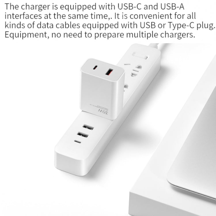 Original Xiaomi 35W USB-C+USB-A Schnellladegerät, tragbar, zwei Anschlüsse (1C+1A), US-Stecker, 35W