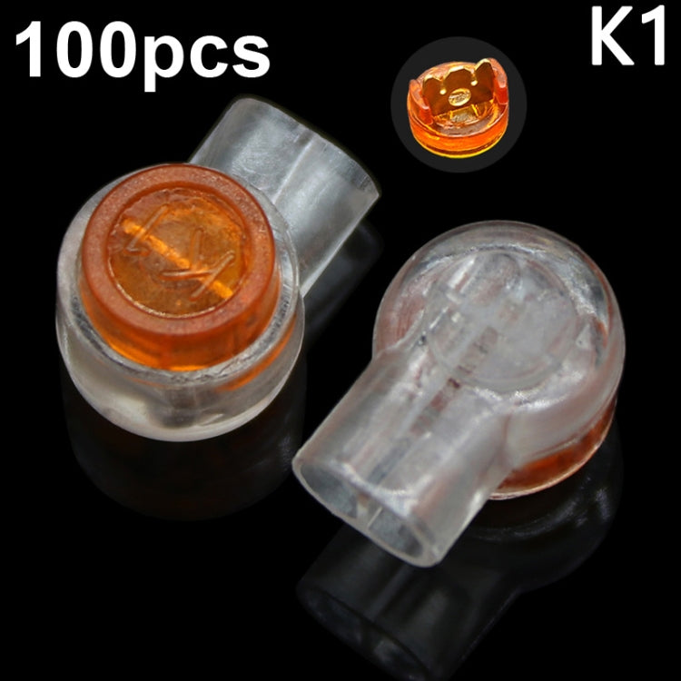 100 Stück / Pack Netzwerk-Kabel Telefonleitung Verbinder feuchtigkeitsbeständige wasserdichte Anschlussklemmen, K1, K2, K3
