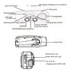 HanRongda HRD-902 Katastrophenschutz und Notfall Solar-Lade- und Beleuchtungs-Mobilradio, HRD-902