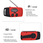 HanRongda HRD-902 Katastrophenschutz und Notfall Solar-Lade- und Beleuchtungs-Mobilradio, HRD-902